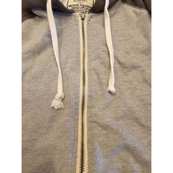 Chor hoodie jacket large gray charcoal zipper - Picture 5 of 7